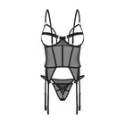 Euridia corset et string - Noirs