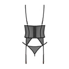 Euridia corset et string - Noirs