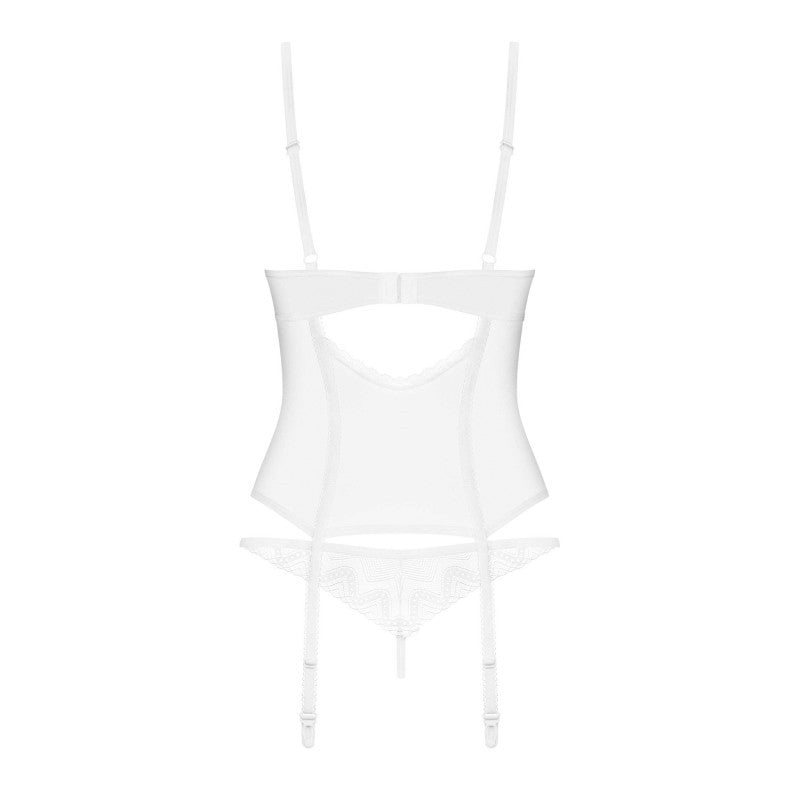 Alissium corset et string - Blancs