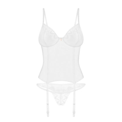 Alissium corset et string - Blancs