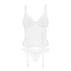 Alissium corset et string - Blancs