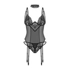 Donarella corset et string - Noir NP