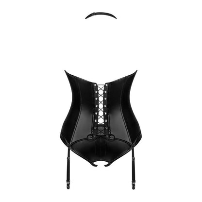 Viranes corset et string - Noir