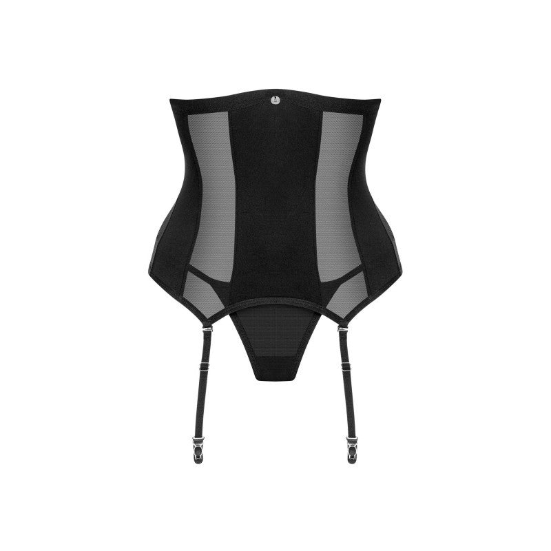 Corsé y tanga Chic Amoria - Negro