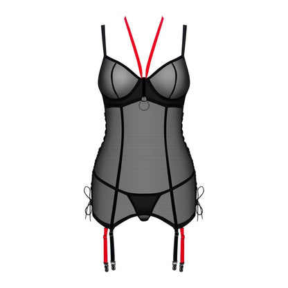 Glandez guêpière et string - Noir