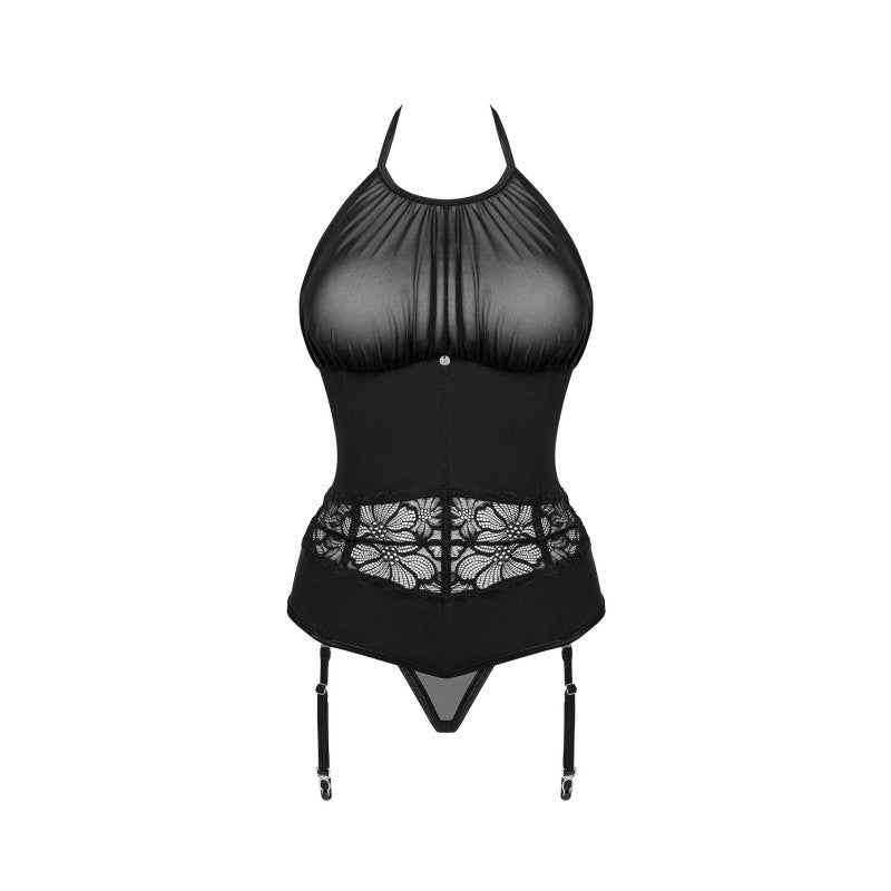 Serafia Corset et string - Noir