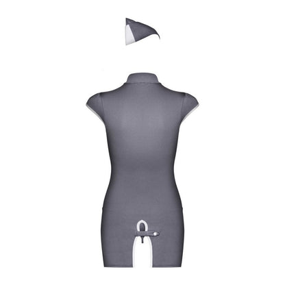 Stewardess Costume 3 pcs - Gris