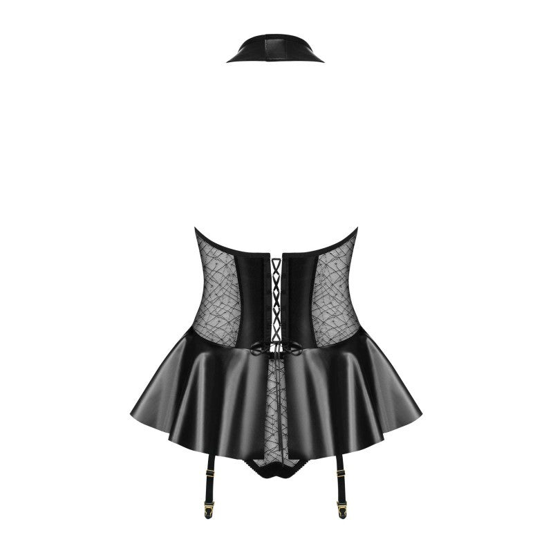859-COR-1 Guêpière - Negro