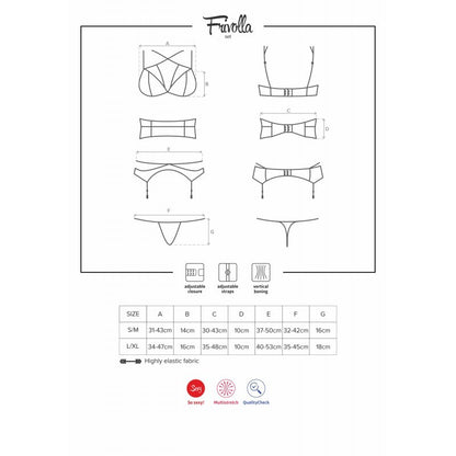 Frivolla Ensemble 4 pcs - Noir
