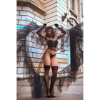 Ensemble 2 pièces bustier en dentelle et string noir - Mapalé