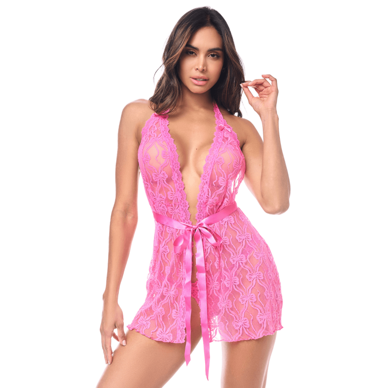 Babydoll Mapalé avec string en dentelle
