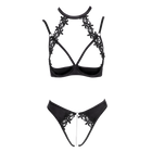 Soutien-gorge balconnet & string ouvert avec chaîne amovible - Cottelli