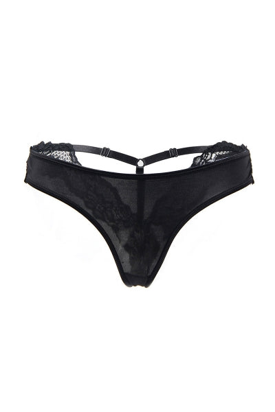 Tanga brasileño negro Paris Hollywood