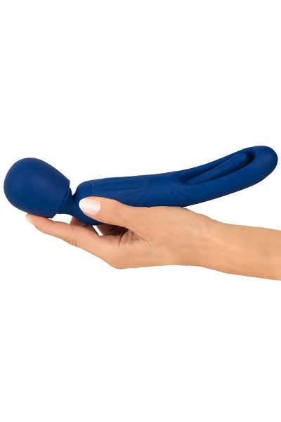 Vibrador reversible con lengua vibrante - Sweet Smile