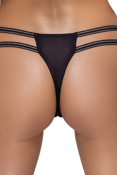 String ouvert Rio noir en dentelle - Cottelli LINGERIE - Eveil Secret