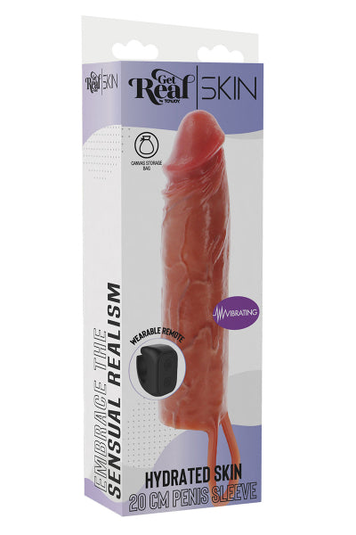 Gaine de pénis vibrante 20 cm - Toy Joy - Eveil Secret