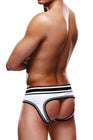 Slip ouvert blanc et noir - Prowler