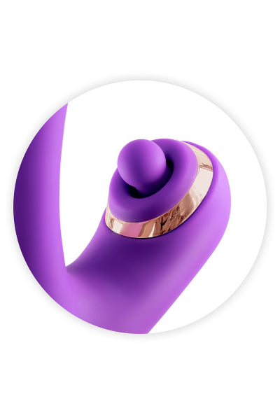 Vibromasseur rabbit 3-en-1 Joyfully violet - Yoba - Eveil Secret