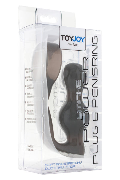 Stimulateur de prostate et cockring gris - Eveil Secret