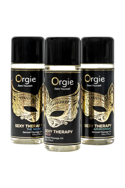 Cofre de 3 aceites de masaje sensual Sexy Therapy Collection