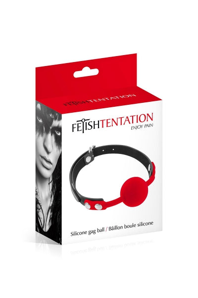 Bozal de bola roja - Fetish Tentation