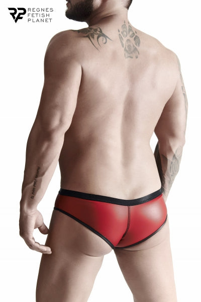 Tanga rojo efecto mojado - Regnes