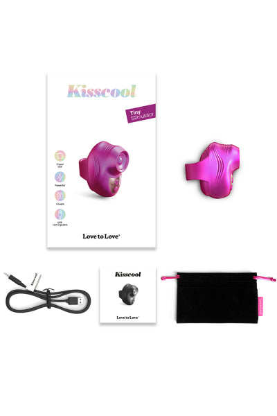 Stimulateur clitoridien Kisscool fuchsia - Love to Love - Eveil Secret