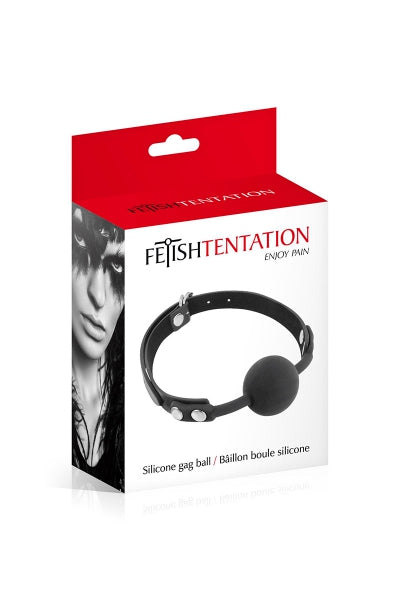 Bozal de bola negro - Fetish Tentation