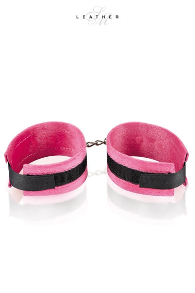 Esposas de muñeca rosas y negras