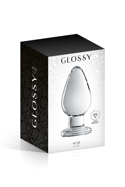 Tapón anal de cristal Glossy Toys n° 25 Transparente