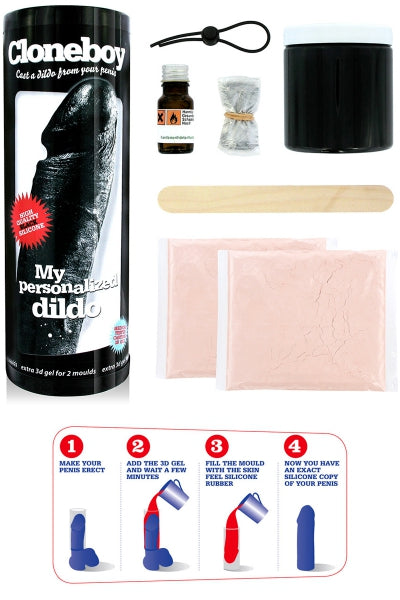 Gode personnalisable noir Cloneboy - Eveil Secret