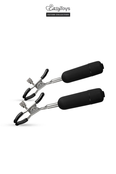 Pinces à tétons vibrantes  - Easytoys Fetish Collection - Eveil Secret