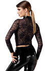 Chemise dentelle Noirelle F377 - Noir Handmade