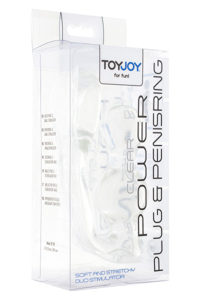 Estimulador de próstata y cockring transparente