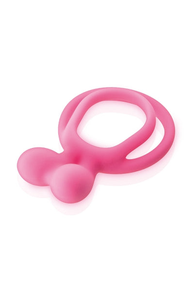 Double Cockring rose Glamy - Eveil Secret