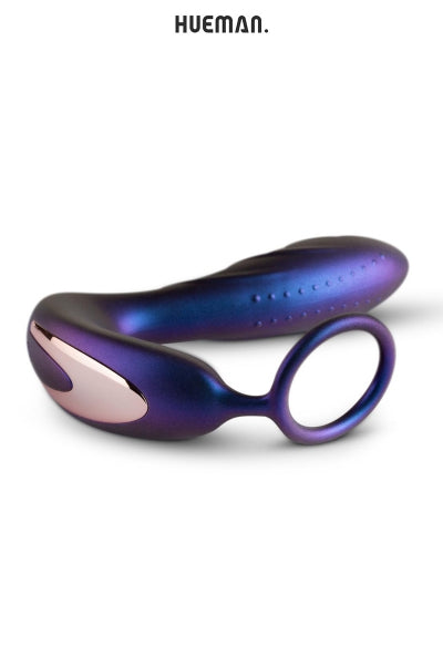 Plug vibrador y cockring Black Hole - Hueman