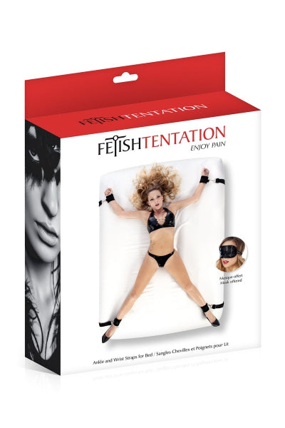 Kit sangles de lit - Fetish Tentation - Eveil Secret