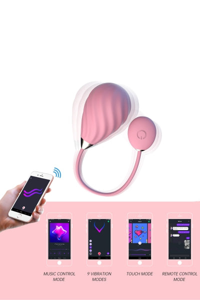 Huevo vibrador conectado Magic Sundae rosa - Magic Motion