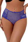 Tanga sexy bleu à laçage