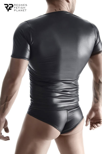 Camiseta wetlook negra - Regnes