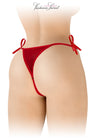 String rouge ouvert à nouer Stella - Fashion Secret
