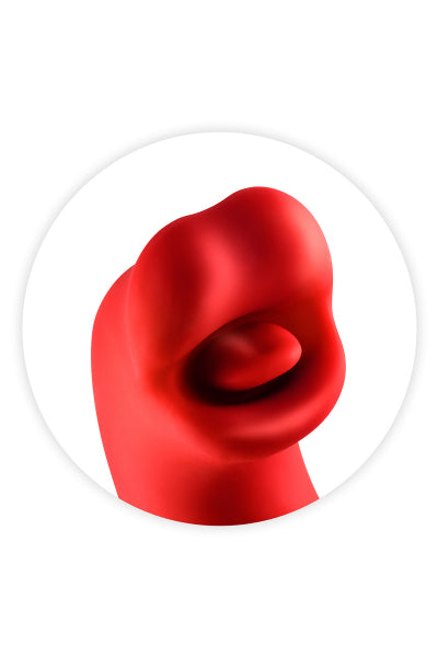 Vibrador conejo 3-en-1 Kissy rojo - Yoba