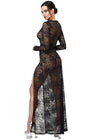 Robe longue One More Kiss F405 - Noir Handmade