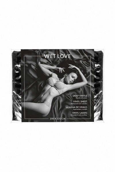 Sábana de vinilo negra 220 x 200 cm - Fetish Tentation