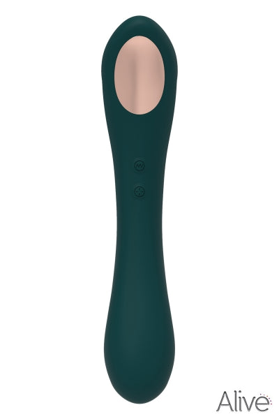 Doble estimulador Quiver verde