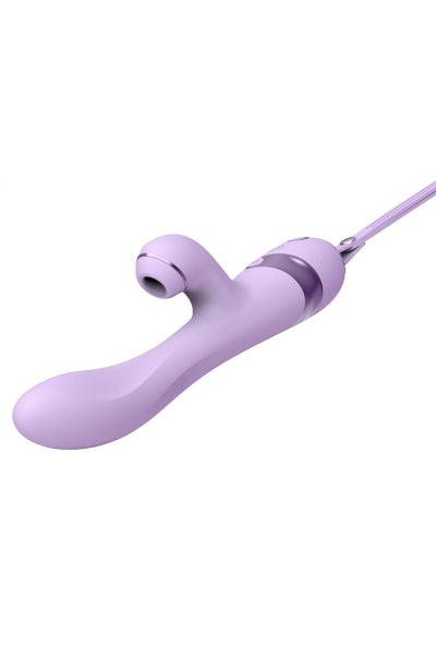 Vibro Rabbit 3 en 1 Purple Sucker - DIK