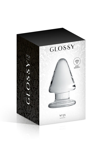 Plug anal de vidrio Glossy Toys n.º 23 Transparente