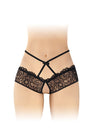 Culotte ouverte noire Celia - Fashion Secret