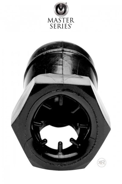 Jaula de castidad restrictiva negra - Master Series