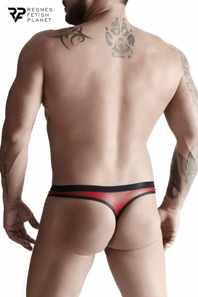 Tanga rojo efecto mojado - Regnes